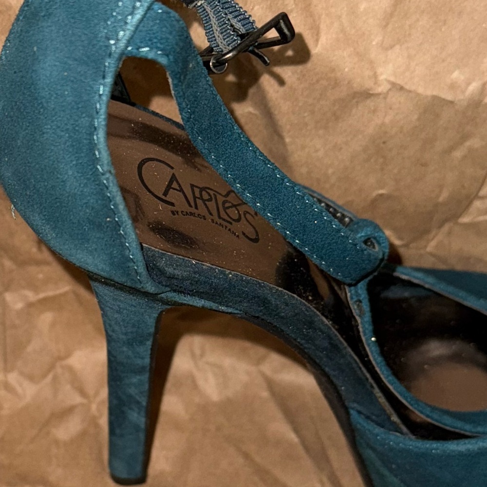 Carlos by Carlos Santana Deep Teal Heels